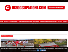 Tablet Screenshot of disoccupazione.com